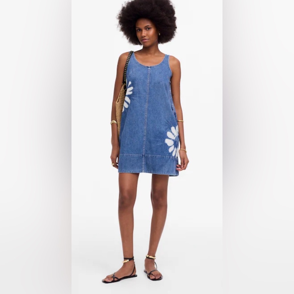 Madewell Denim Scoopneck Mini Dress size S